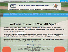 Tablet Screenshot of giveityourallsports.com